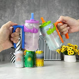 Soda Holder with Lid and straw